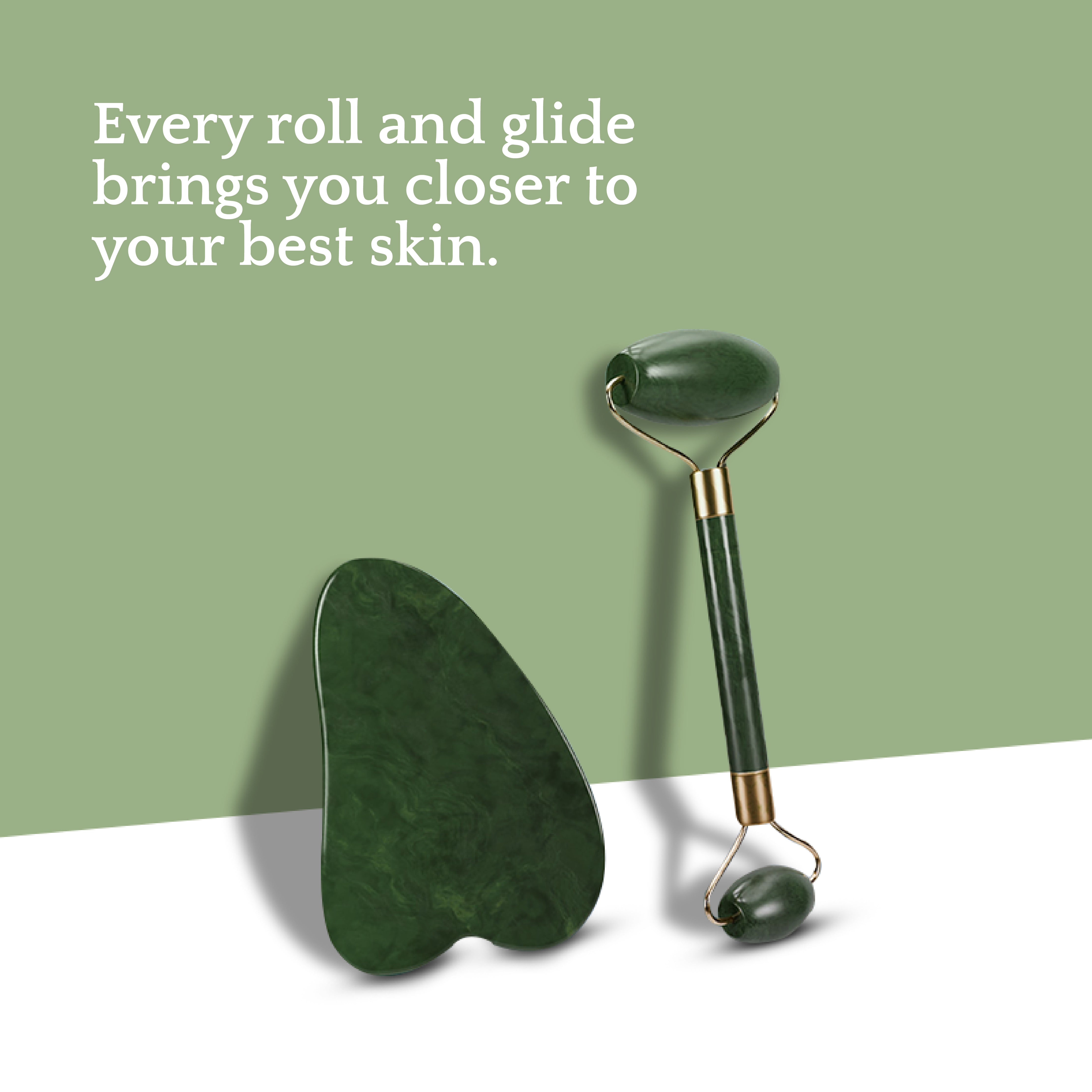 Gua Sha & Jade Roller Duo