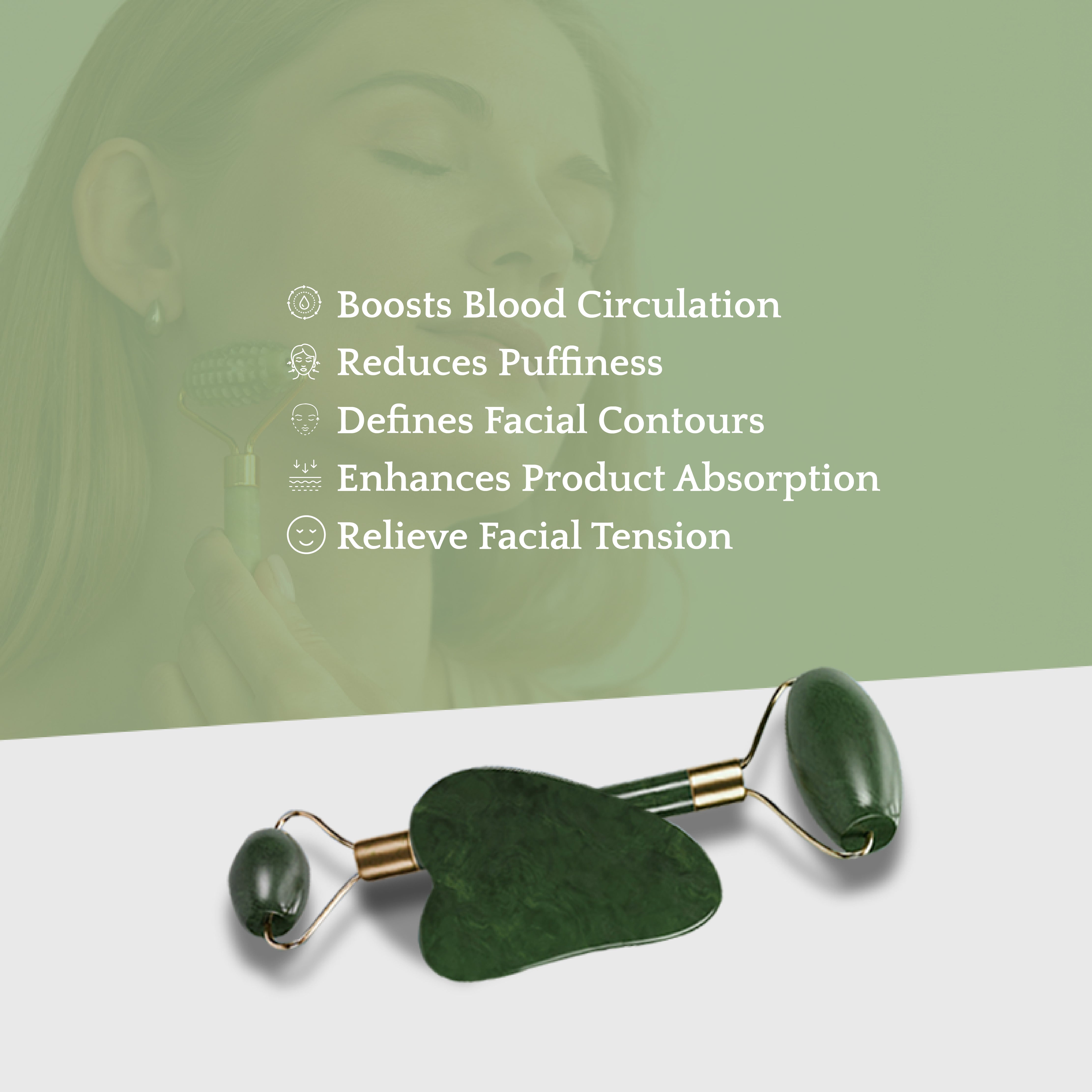 Gua Sha & Jade Roller Duo