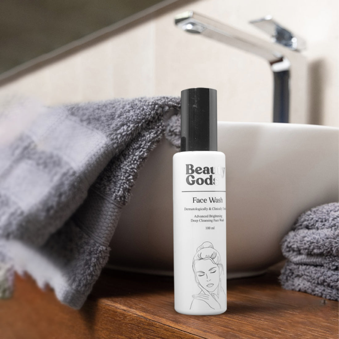 Face Wash, Brightening Face Cream & Sunscreen Gel SPF 50+ PA++++